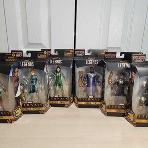 6 MARVEL Eternals Legends Figures: Makkari, Sprite, Sersi, Phastos, Kingo, Druig